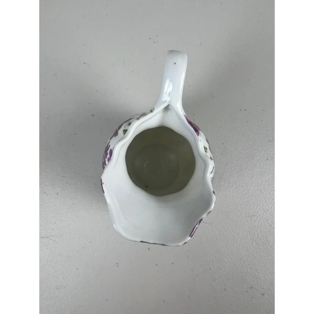 Vintage Inarco Japan Purple Violet Floral Mini Pitcher Creamer E-4982